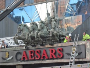 Caesars nightclub effigy